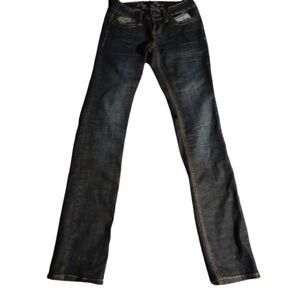 Request Jeans Junior's Size 3  Straight Leg 5 Pocket Blue Jeans